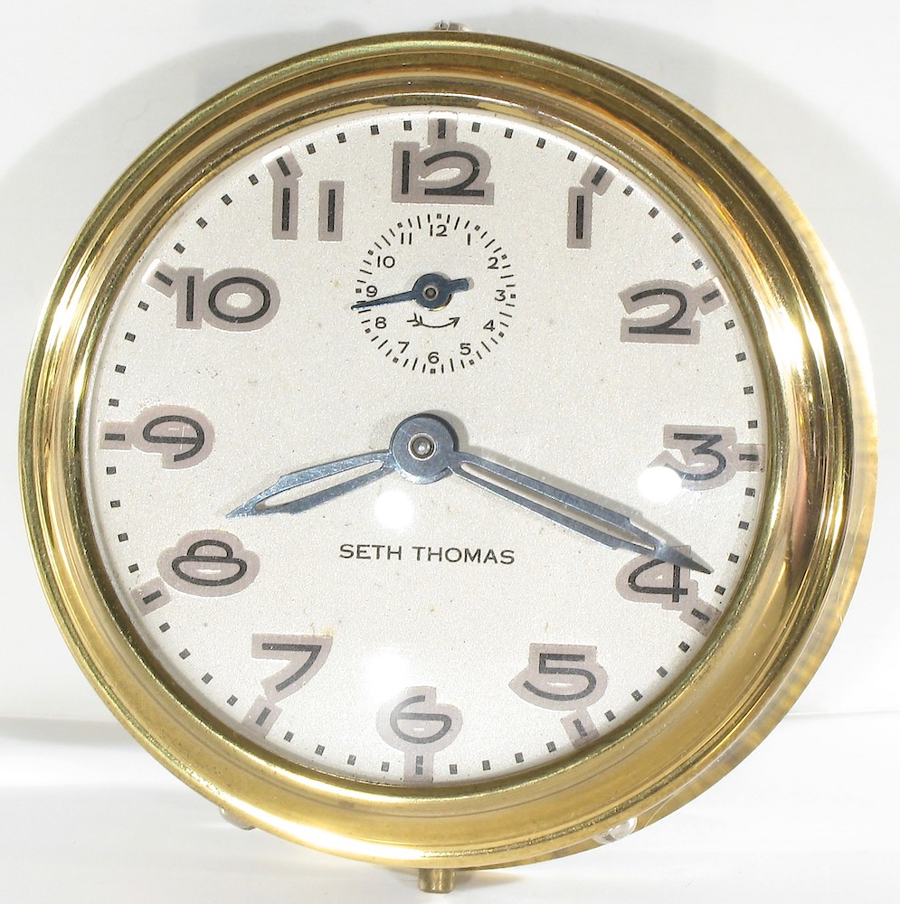 Seth Thomas Black Catalin Alarm Plain. Seth Thomas Black Catalin Alarm Plain Clock Example Photo