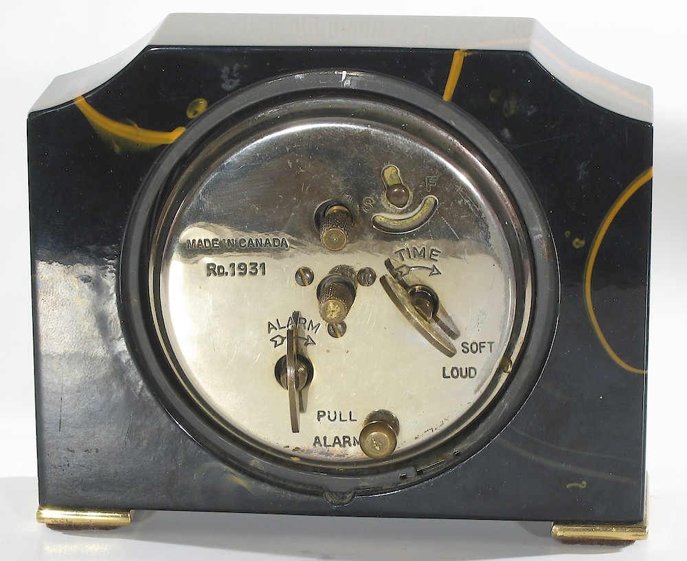 Seth Thomas Black Catalin Alarm Plain. Seth Thomas Black Catalin Alarm Plain Clock Example Photo