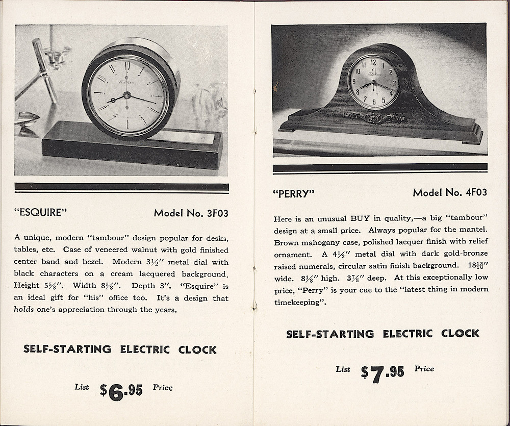 Telechron Spring 1936 Catalog > 14-15