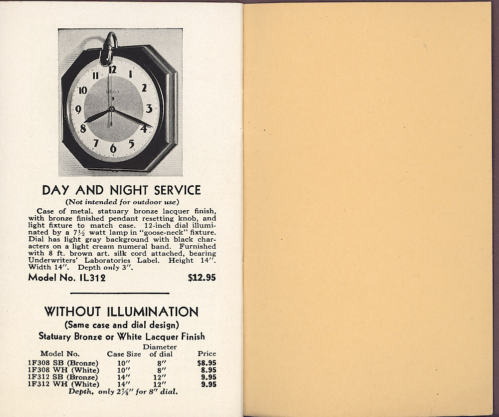 Telechron Spring 1936 Catalog > 32