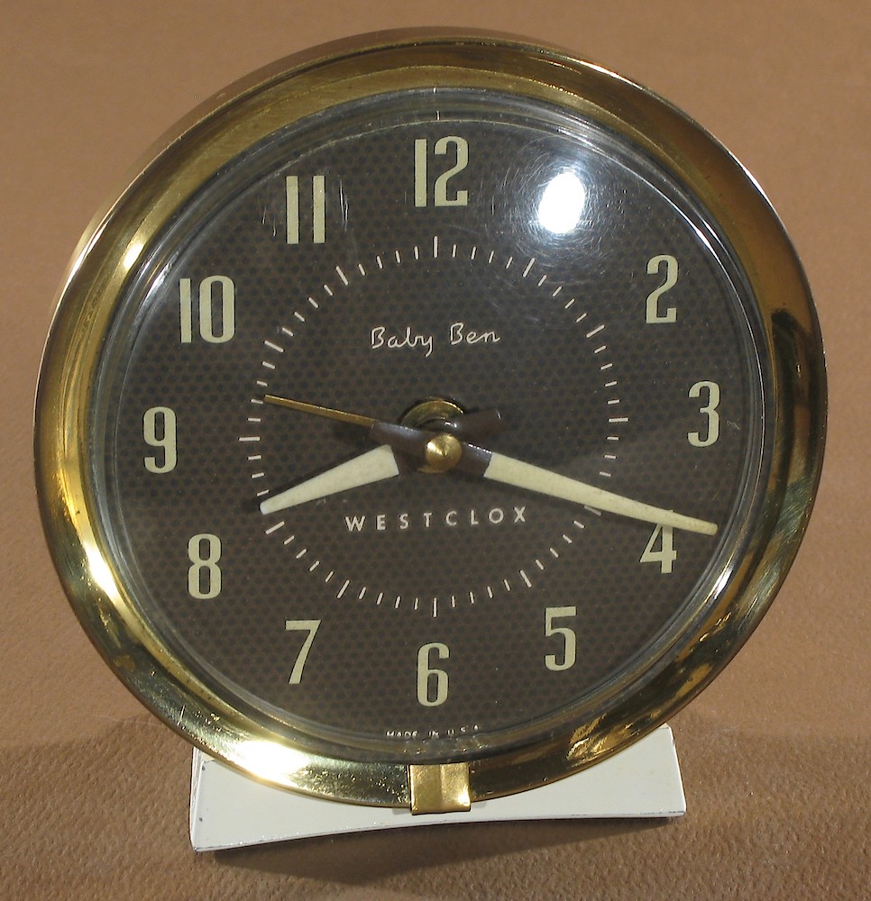 Westclox Baby Ben Style 7 White Luminous. Westclox Baby Ben Style 7 White Luminous Clock Example Photo