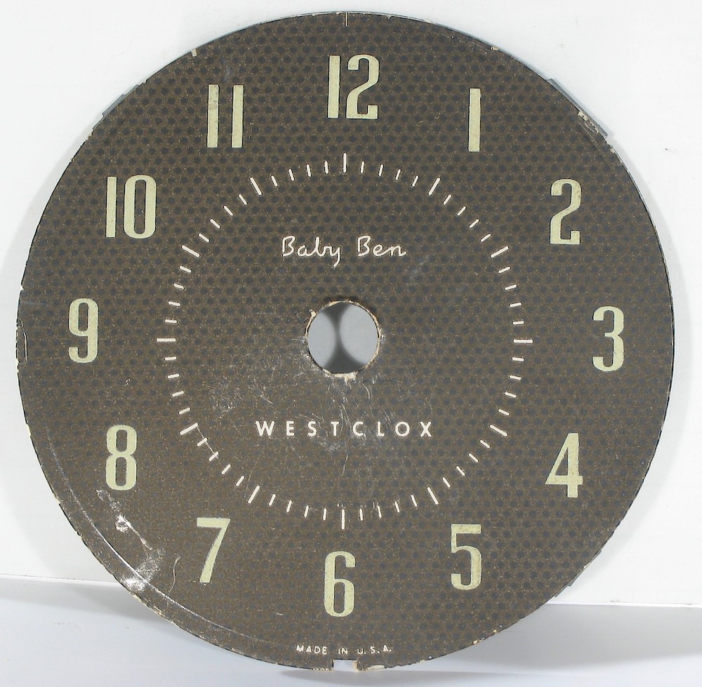 Westclox Baby Ben Style 7 White Luminous. Westclox Baby Ben Style 7 White Luminous Clock Example Photo