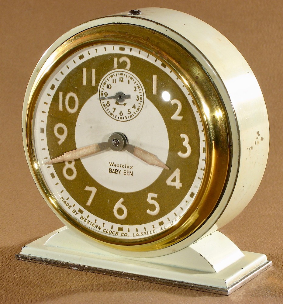 Westclox Baby Ben Style 4 Ivory Luminous. Westclox Baby Ben Style 4 Ivory Luminous Clock Example Photo