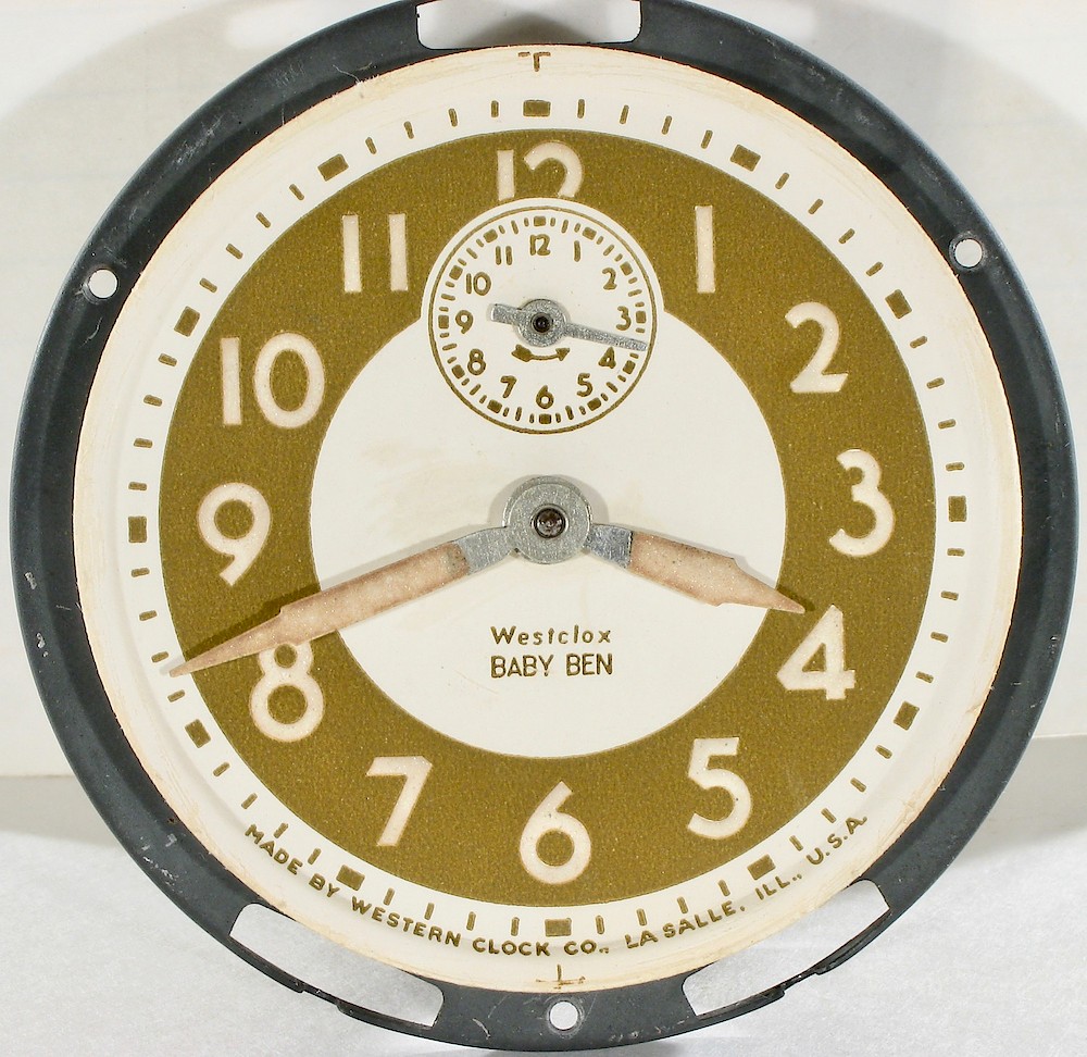 Westclox Baby Ben Style 4 Ivory Luminous. Westclox Baby Ben Style 4 Ivory Luminous Clock Example Photo