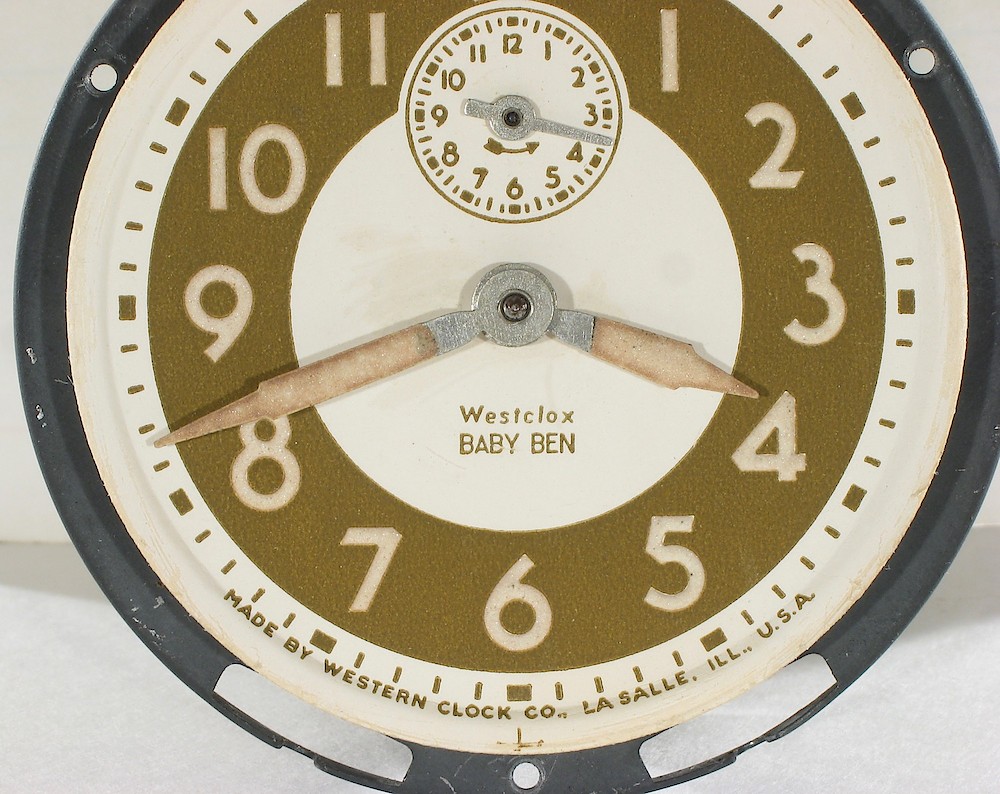 Westclox Baby Ben Style 4 Ivory Luminous. Westclox Baby Ben Style 4 Ivory Luminous Clock Example Photo