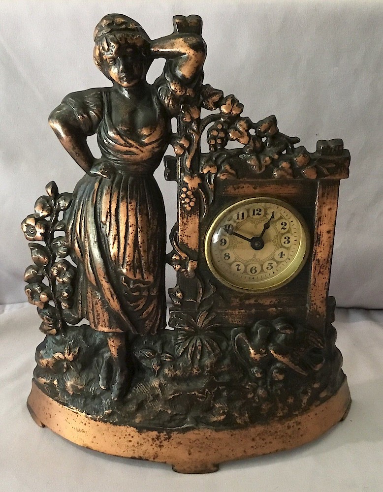 Regent Flower Girl Cast Front. Regent Flower Girl Cast Front Clock Example Photo