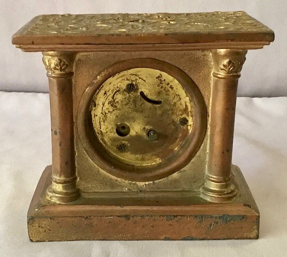 Westclox Colonial Gold Plate. Westclox Colonial Gold Plate Clock Example Photo