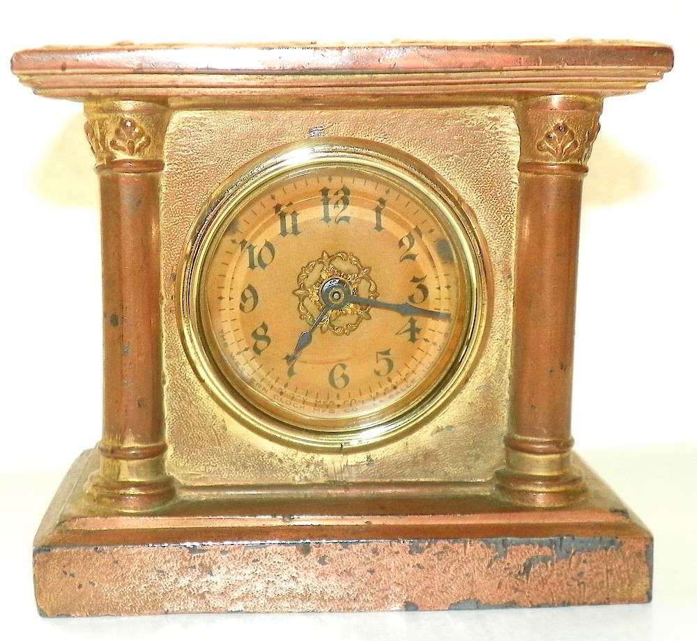 Westclox Colonial Gold Plate. Westclox Colonial Gold Plate Clock Example Photo