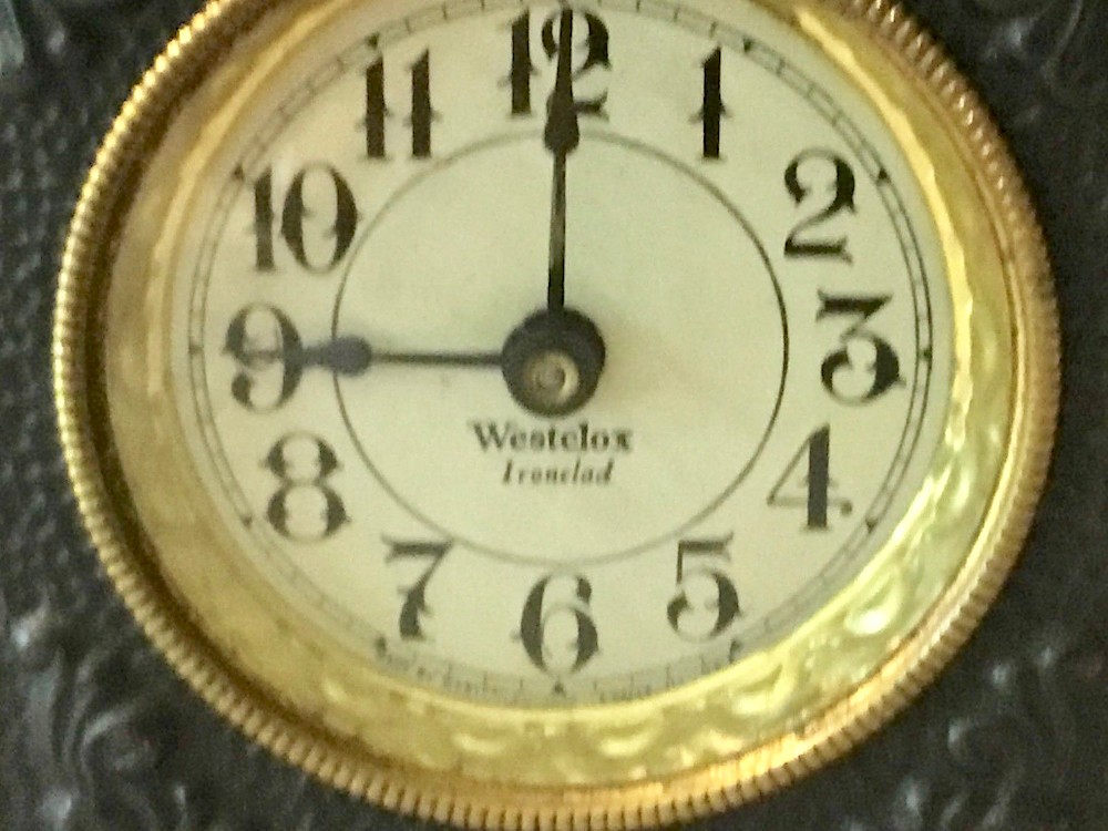 Westclox Ironclad Gunmetal. Westclox Ironclad Gunmetal Clock Example Photo