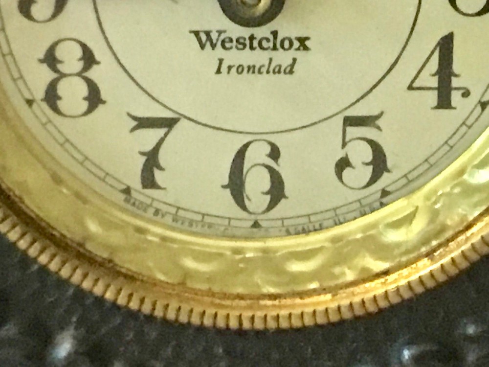 Westclox Ironclad Gunmetal. Westclox Ironclad Gunmetal Clock Example Photo