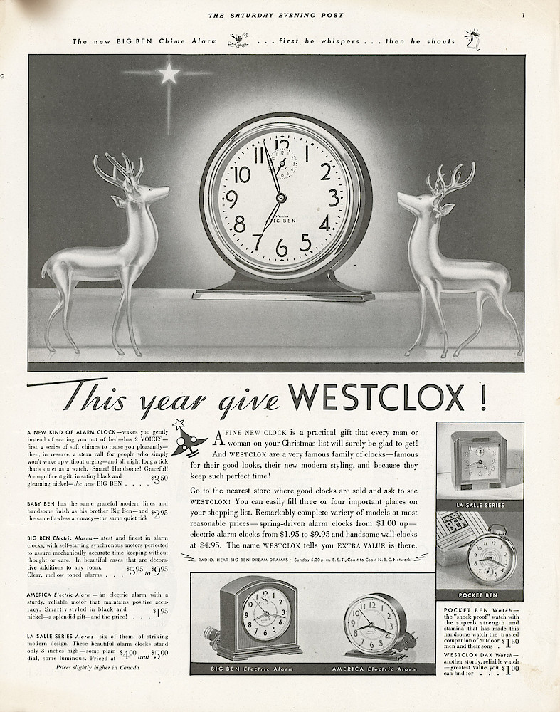 December 10, 1932 Saturday Evening Post, p. 1