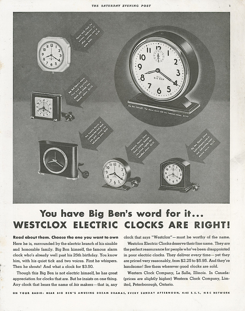 February 2, 1935 Saturday Evening Post, p. 1