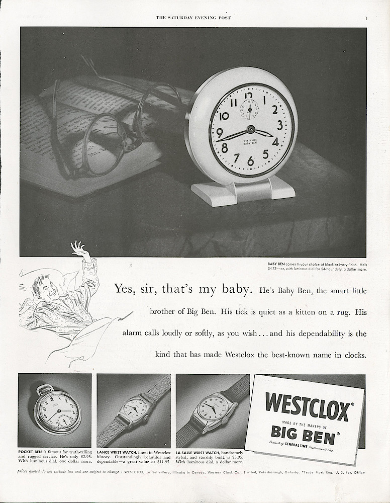 March 12, 1949 Saturday Evening Post, p. 1