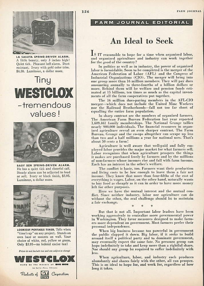 August 1955 Farm Journal, p. 126