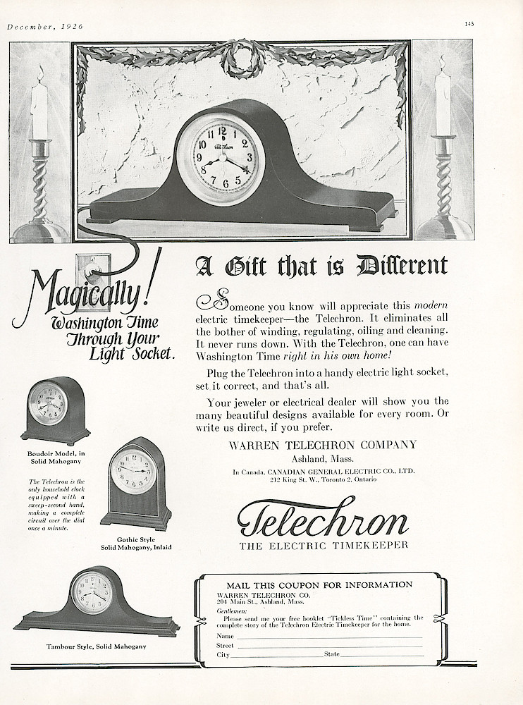 December 1926 House & Garden Magazine, p. 145