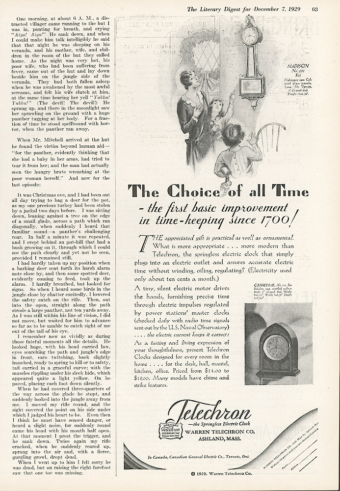 December 7, 1929 Literary Digest, p. 63