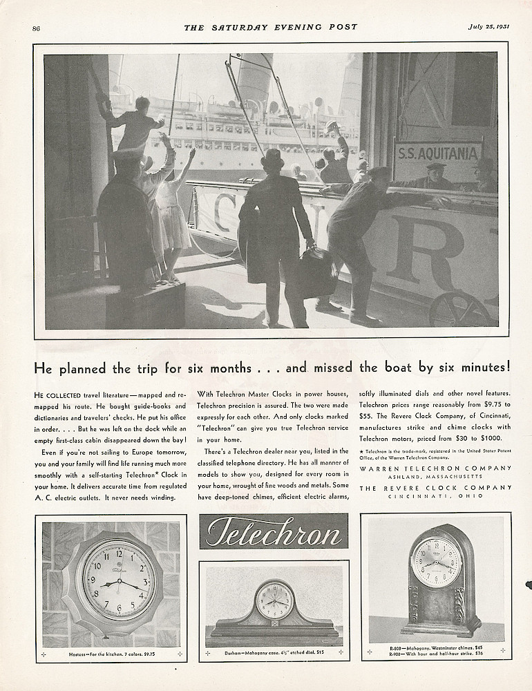 July 25, 1931 Saturday Evening Post, p. 86