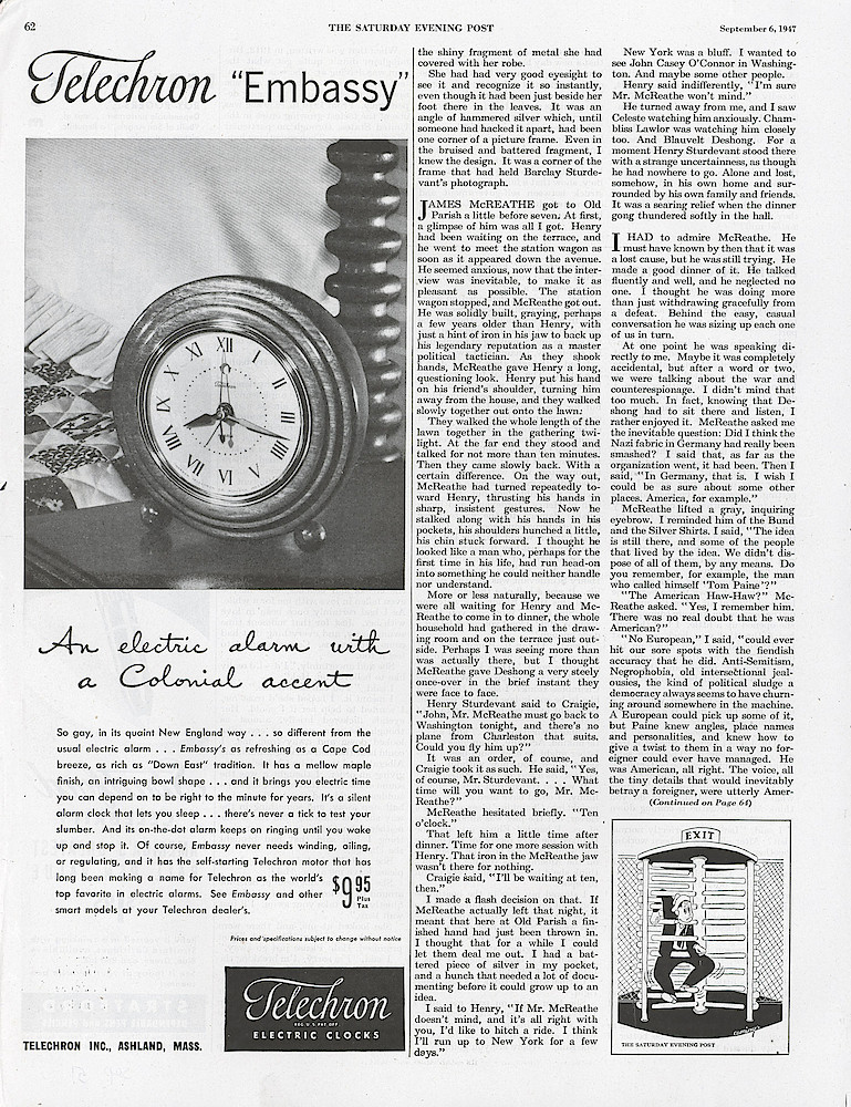 September 6, 1947 Saturday Evening Post, p. 62