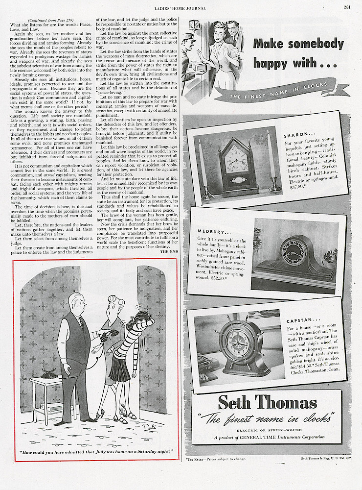 November 1947 Ladies Home Journal, p. 281