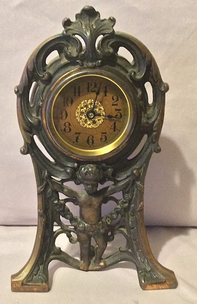 Westclox Peerless Time Gold. Westclox Peerless Time Gold Clock Example Photo