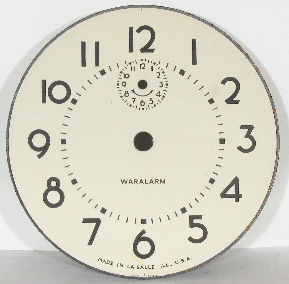 Westclox Waralarm Molded Fiber Case. Westclox Waralarm Molded Fiber Case Clock Example Photo