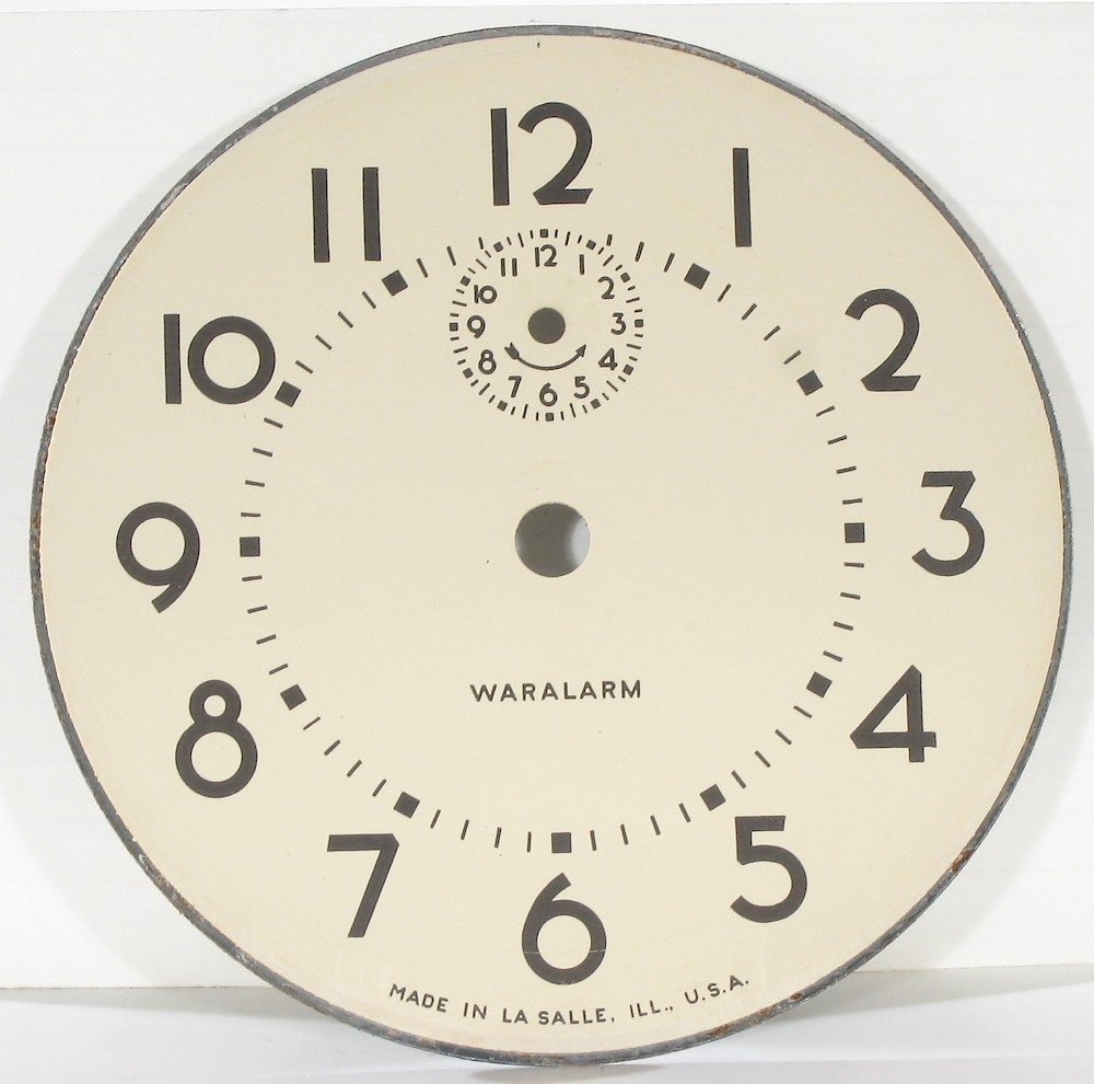 Westclox Waralarm Molded Fiber Case. Westclox Waralarm Molded Fiber Case Clock Example Photo