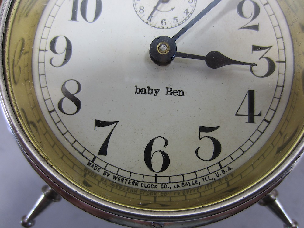 Westclox Baby Ben Style 1 Non Luminous. Westclox Baby Ben Style 1 Non Luminous Clock Example Photo