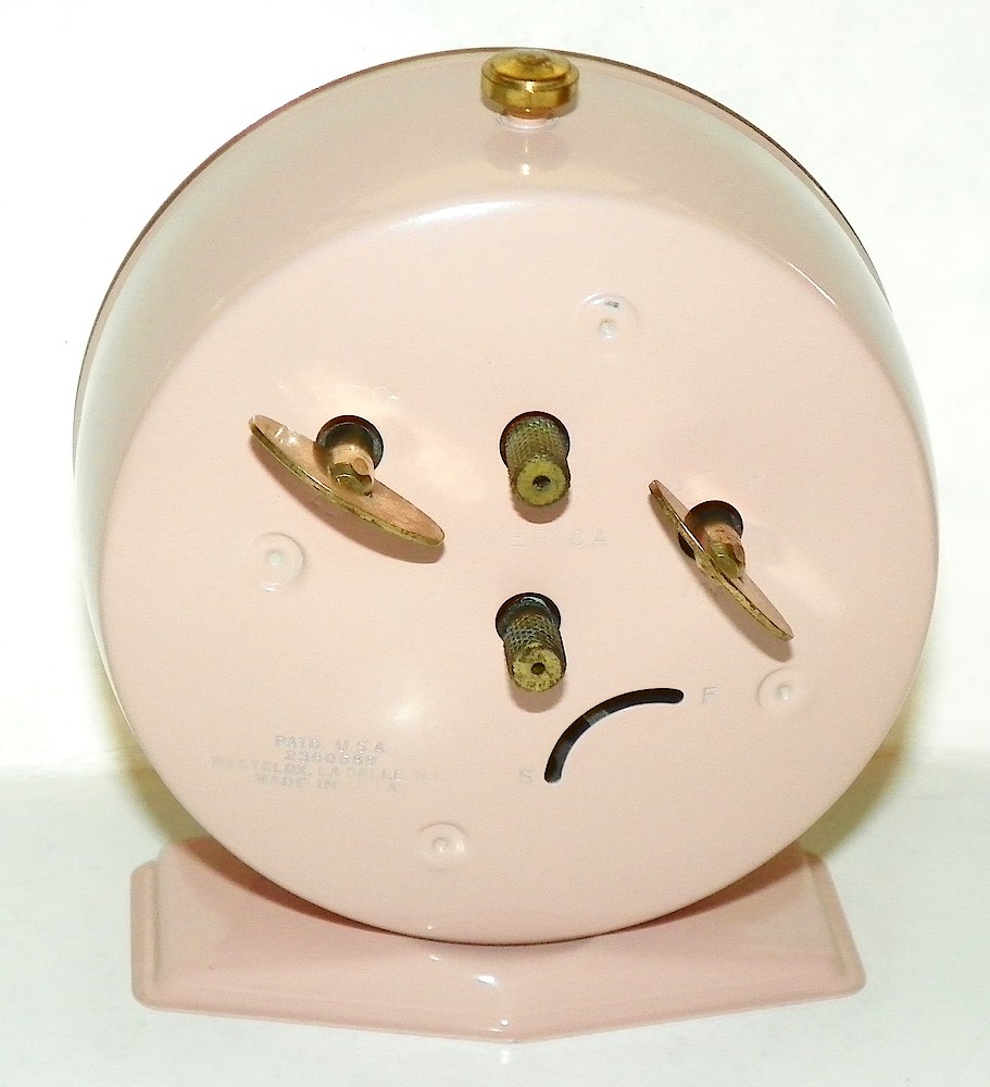 Westclox America Style 6 Pink. Westclox America Style 6 Pink Clock Example Photo