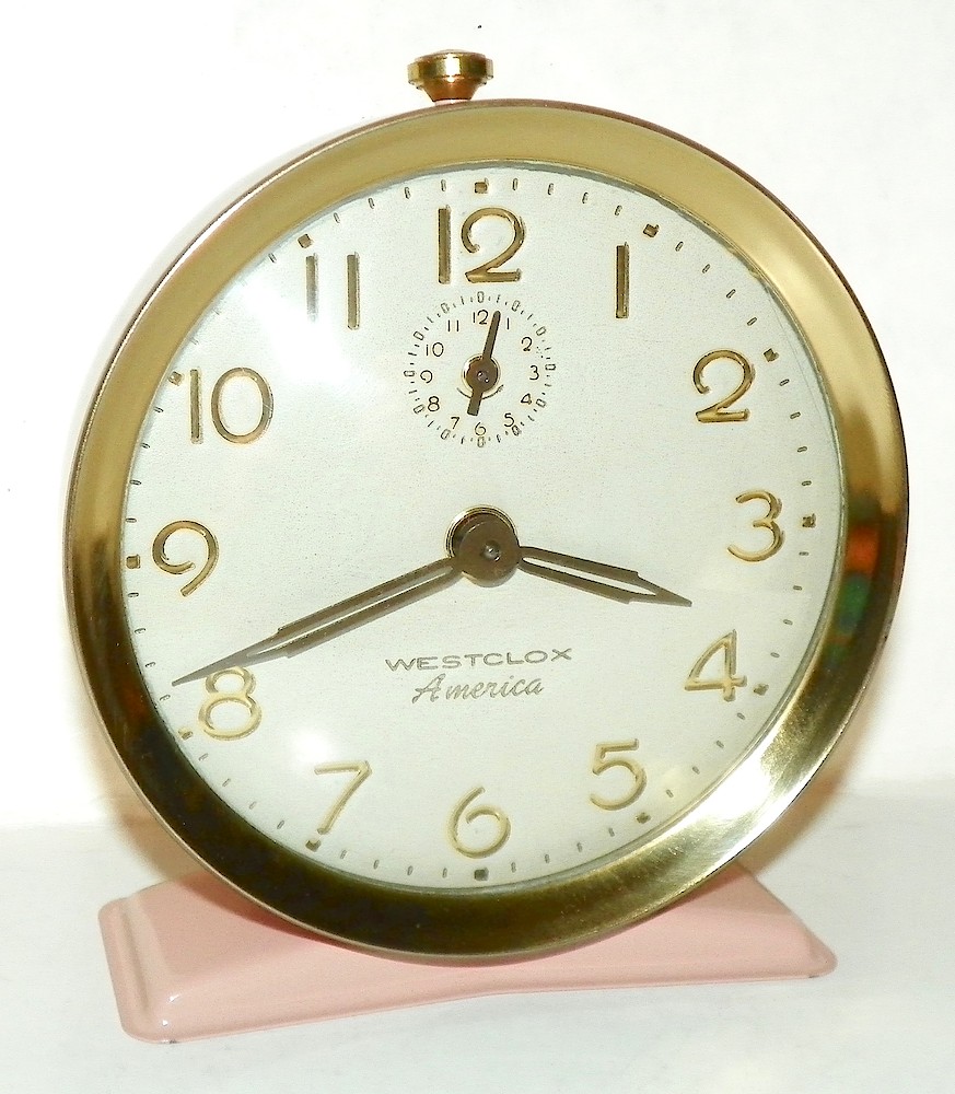 Westclox America Style 6 Pink. Westclox America Style 6 Pink Clock Example Photo