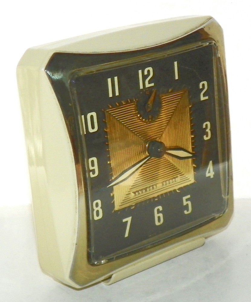 Sears Harmony House Square Ivory And Brass. Sears Harmony House Square Ivory And Brass Clock Example Photo