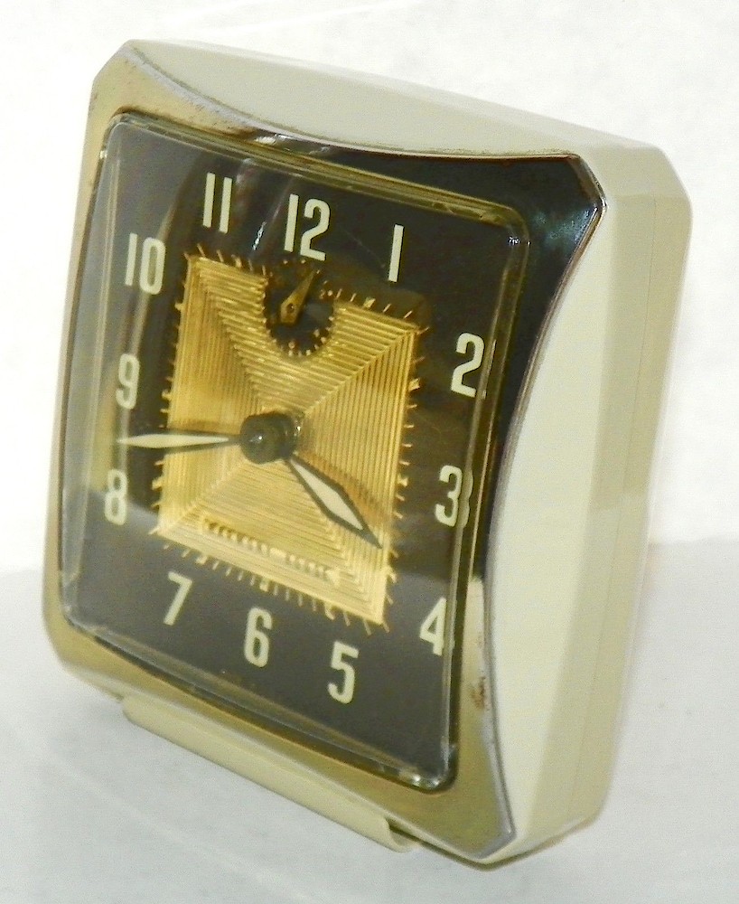 Sears Harmony House Square Ivory And Brass. Sears Harmony House Square Ivory And Brass Clock Example Photo