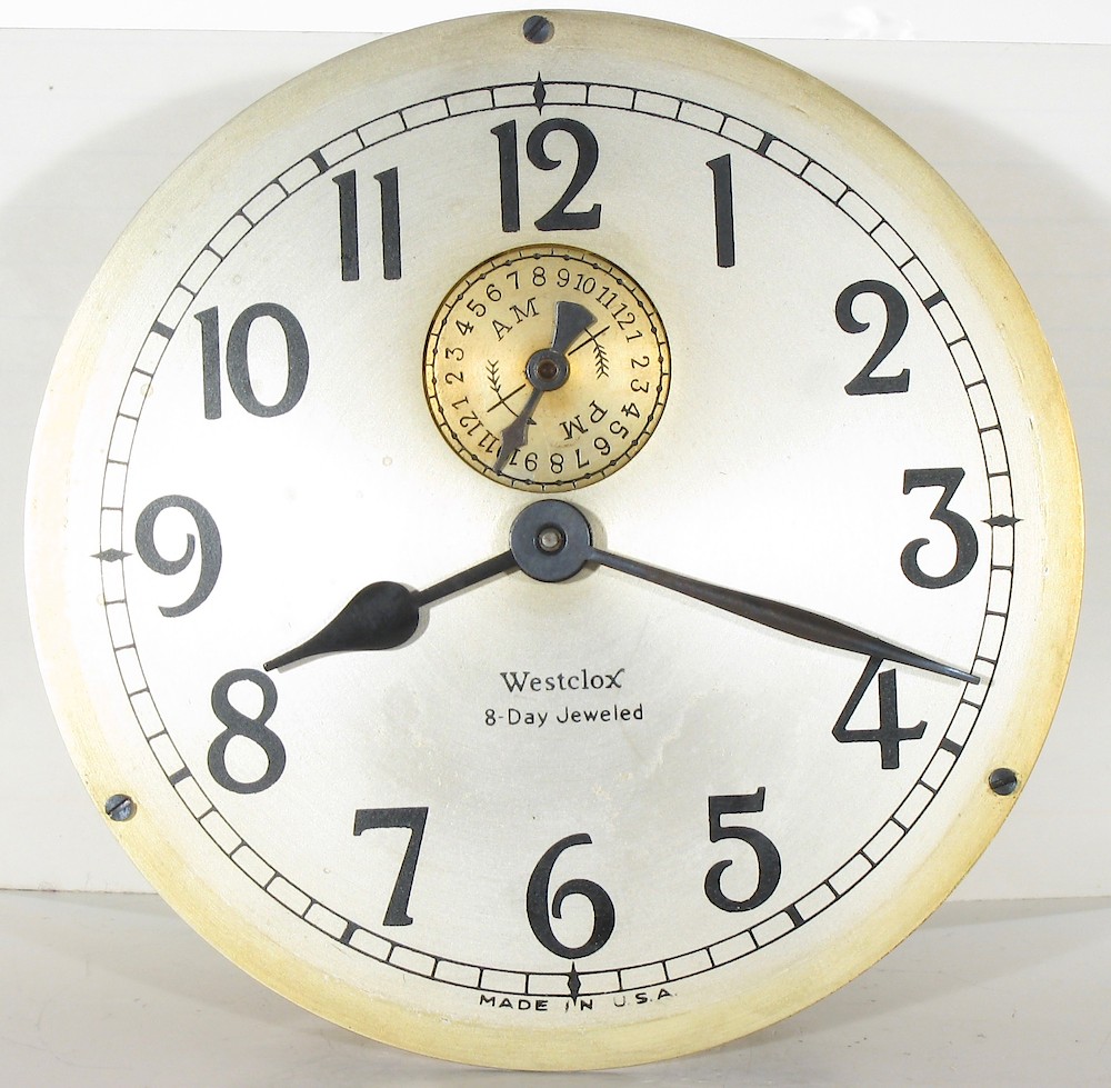 Westclox 8 Day Alarm Bakelite Round Top. Westclox 8 Day Alarm Bakelite Round Top Clock Example Photo