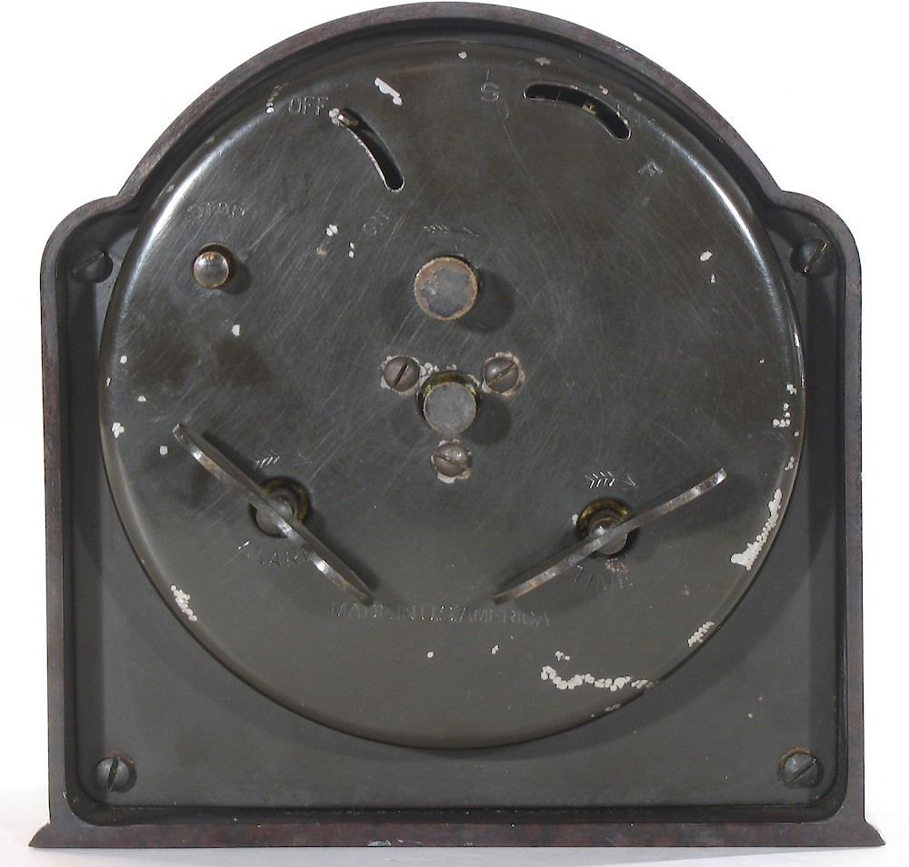 Westclox 8 Day Alarm Bakelite Round Top. Westclox 8 Day Alarm Bakelite Round Top Clock Example Photo