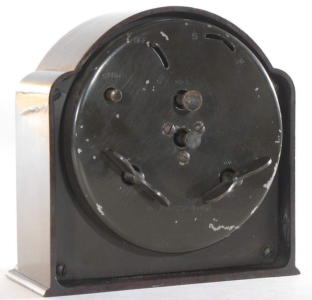 Westclox 8 Day Alarm Bakelite Round Top. Westclox 8 Day Alarm Bakelite Round Top Clock Example Photo