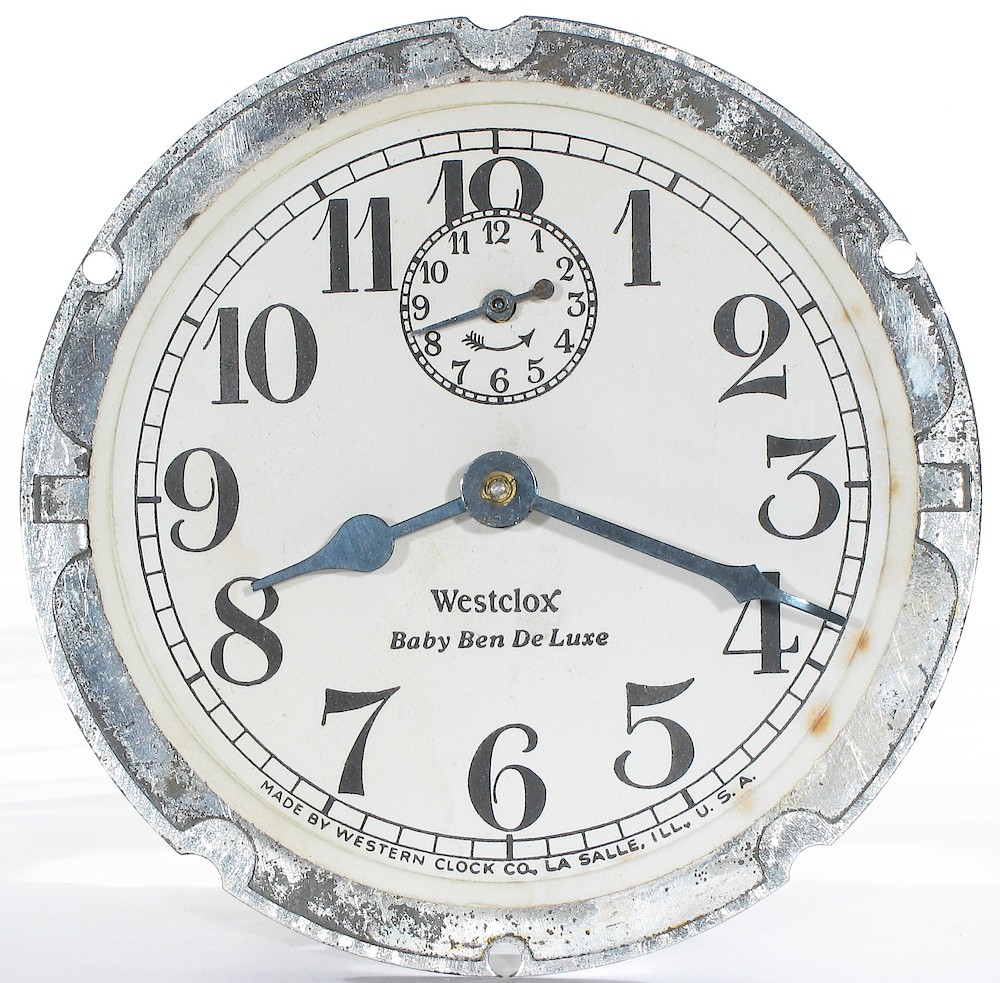 Westclox Baby Ben Style 2 Nickel Non Luminous. Westclox Baby Ben Style 2 Nickel Non Luminous Clock Example Photo