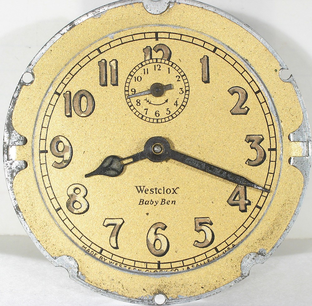 Westclox Baby Ben Style 2 Old Rose Solid Luminous. Westclox Baby Ben Style 2 Old Rose Solid Luminous Clock Example Photo