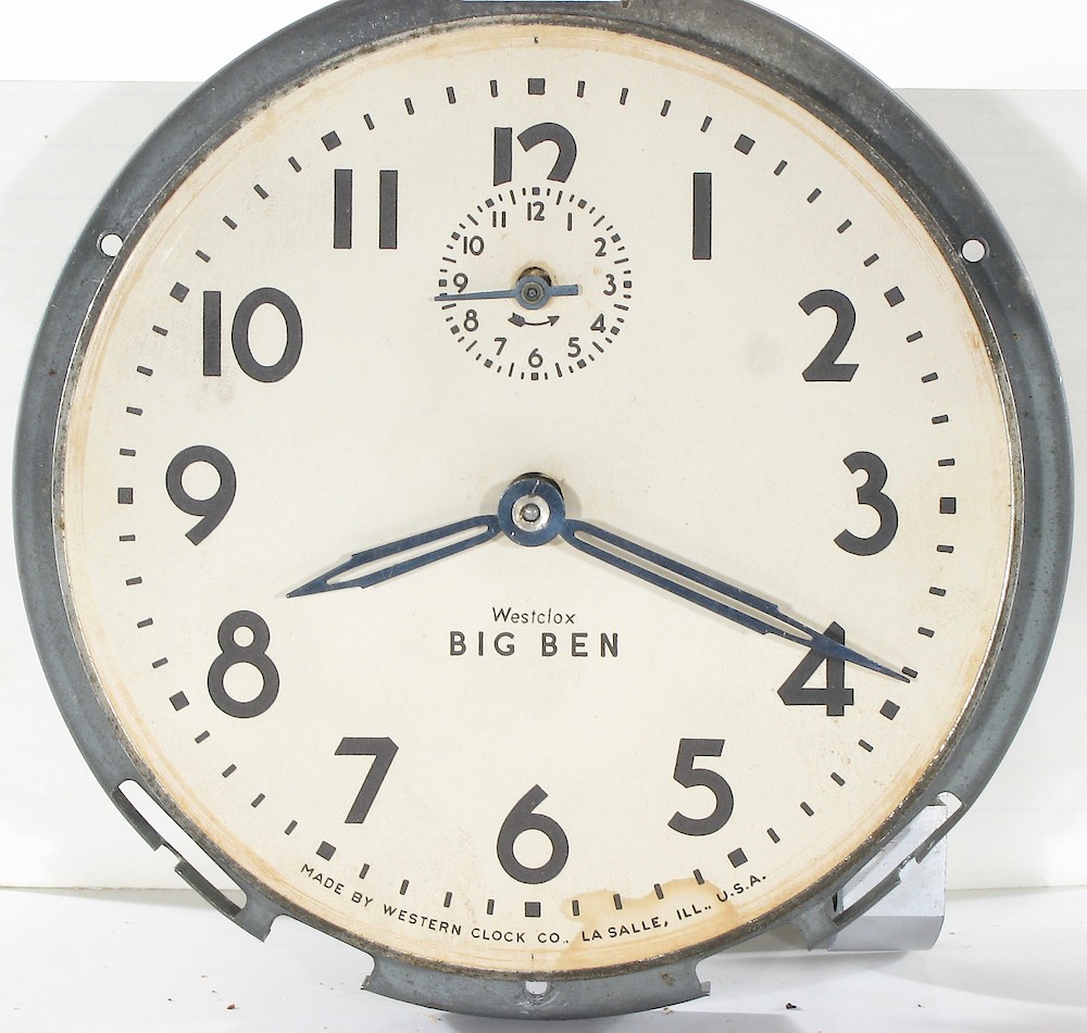 Westclox Big Ben Style 4 Chime Alarm Green Plain. Westclox Big Ben Style 4 Chime Alarm Green Plain Clock Example Photo