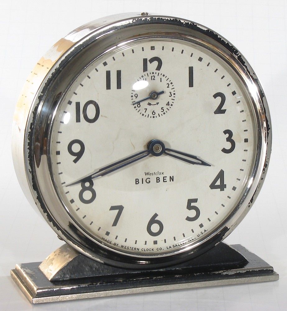 Westclox Big Ben Style 4 Chime Alarm Black Plain. Westclox Big Ben Style 4 Chime Alarm Black Plain Clock Example Photo