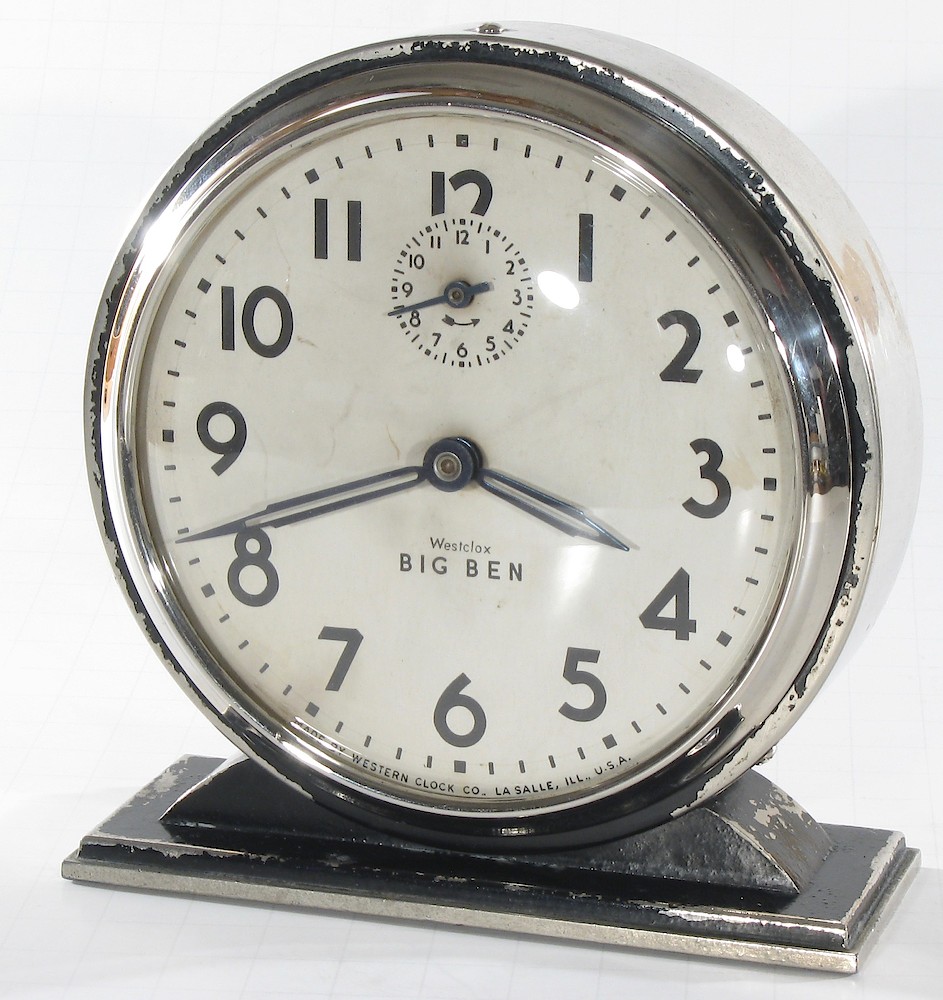 Westclox Big Ben Style 4 Chime Alarm Black Plain. Westclox Big Ben Style 4 Chime Alarm Black Plain Clock Example Photo