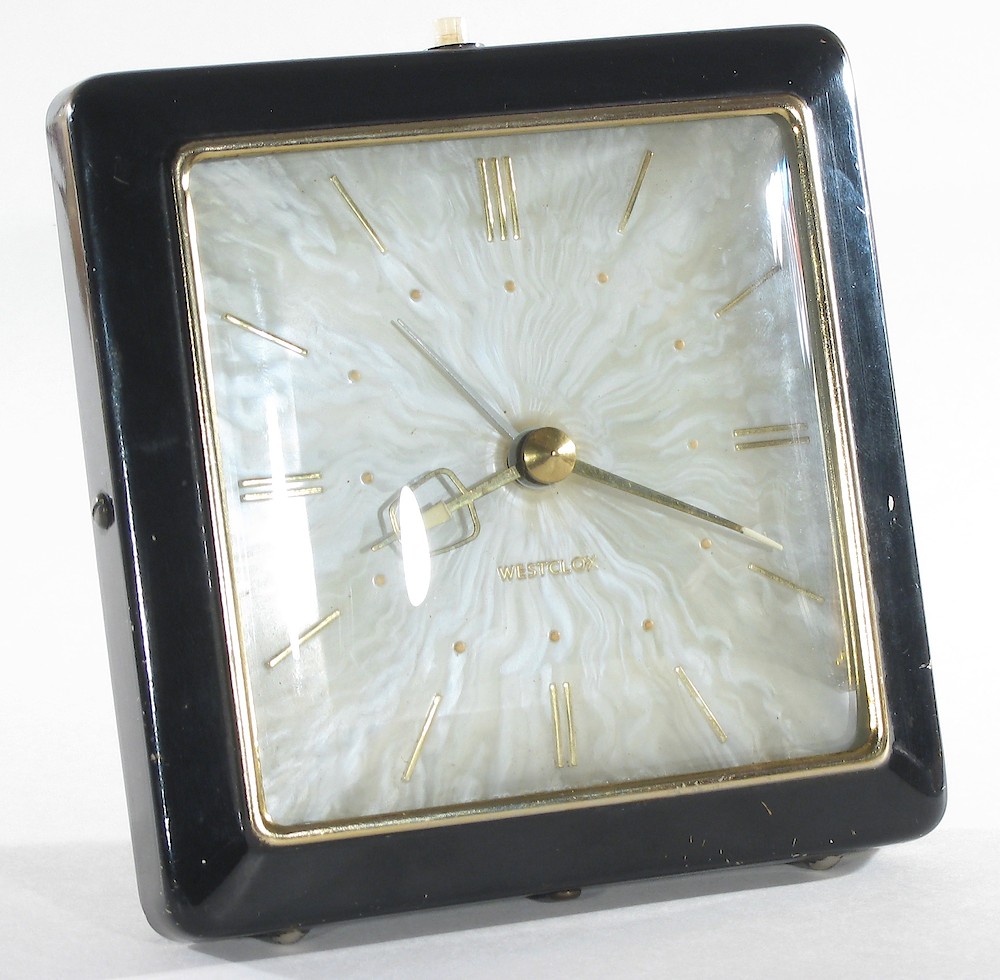 Westclox Scotland Shelby Black Luminous. Westclox Scotland Shelby Black Luminous Clock Example Photo