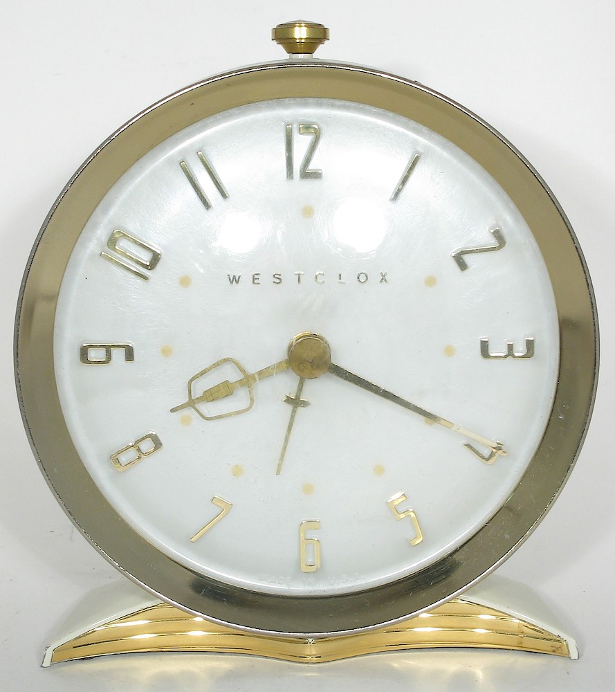 Westclox Shelby Style 2 White Luminous. Westclox Shelby Style 2 White Luminous Clock Example Photo