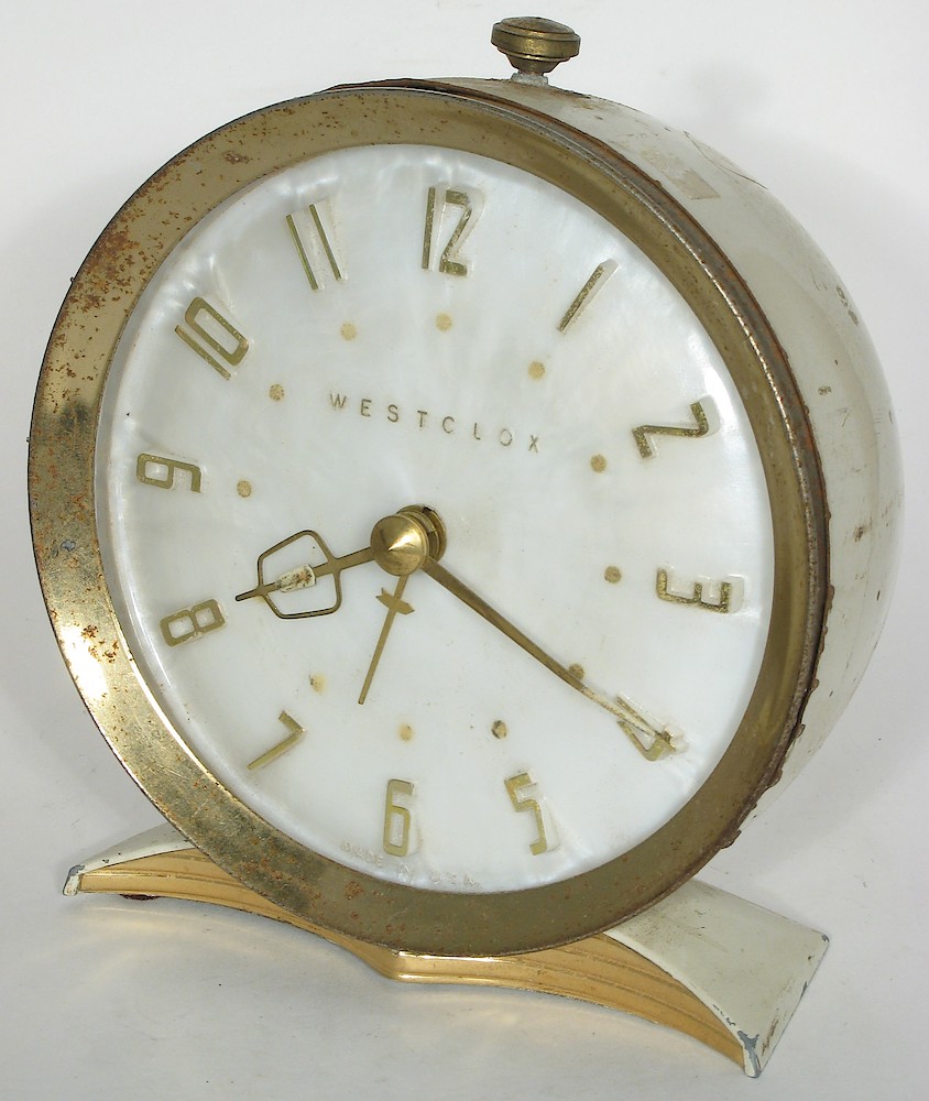 Westclox Shelby Style 2 White Luminous. Westclox Shelby Style 2 White Luminous Clock Example Photo