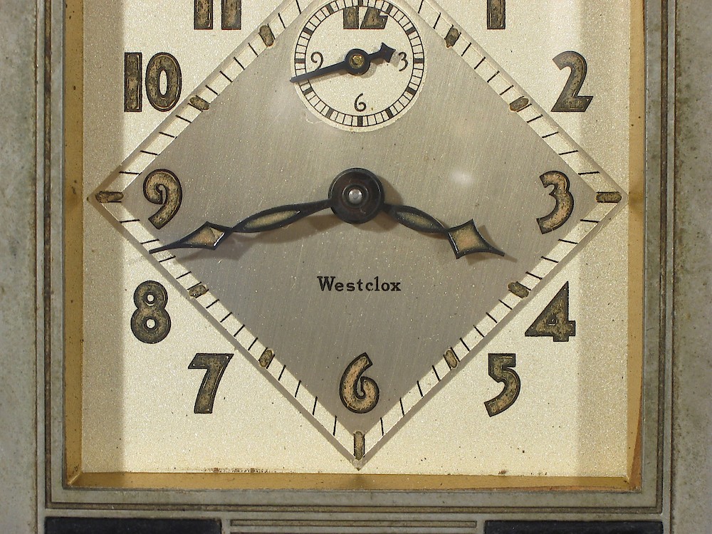 Westclox La Salle Dura Case 61h. Westclox La Salle Dura Case 61h Clock Example Photo