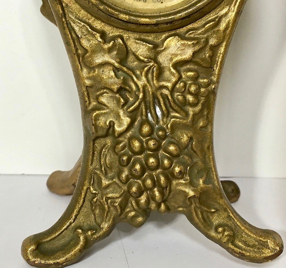 Westclox Vine Gold Plate. Westclox Vine Gold Plate Clock Example Photo