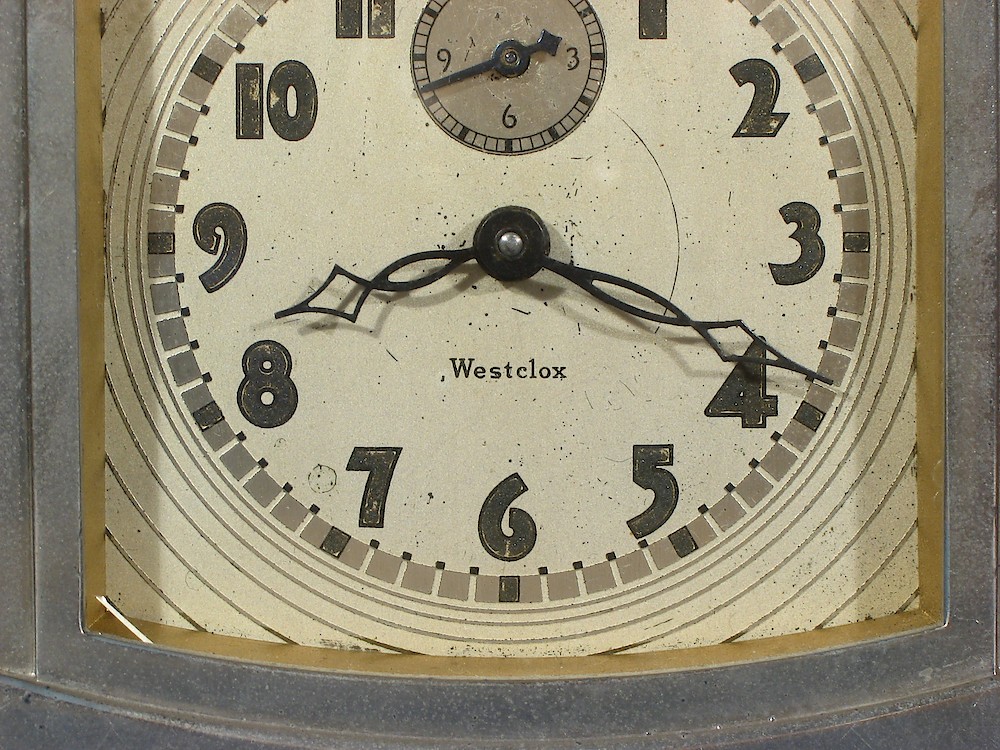 Westclox La Salle Dura Case 61g. Westclox La Salle Dura Case 61g Clock Example Photo