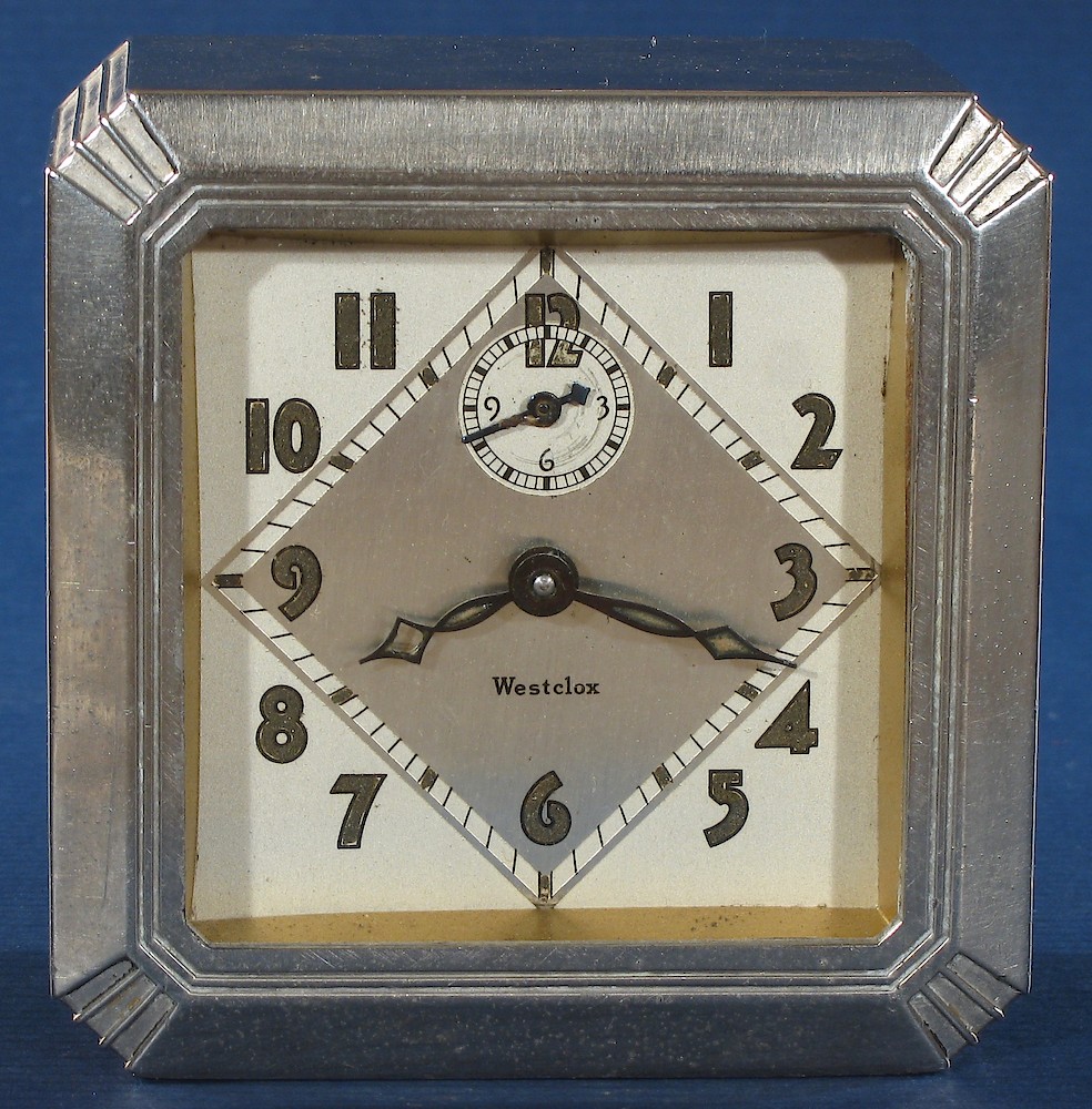 Westclox La Salle Dura Case 61j. Westclox La Salle Dura Case 61j Clock Example Photo