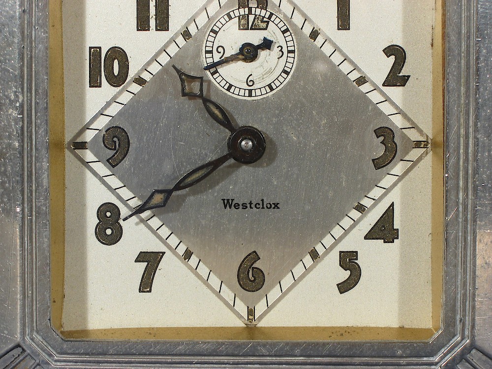 Westclox La Salle Dura Case 61j. Westclox La Salle Dura Case 61j Clock Example Photo