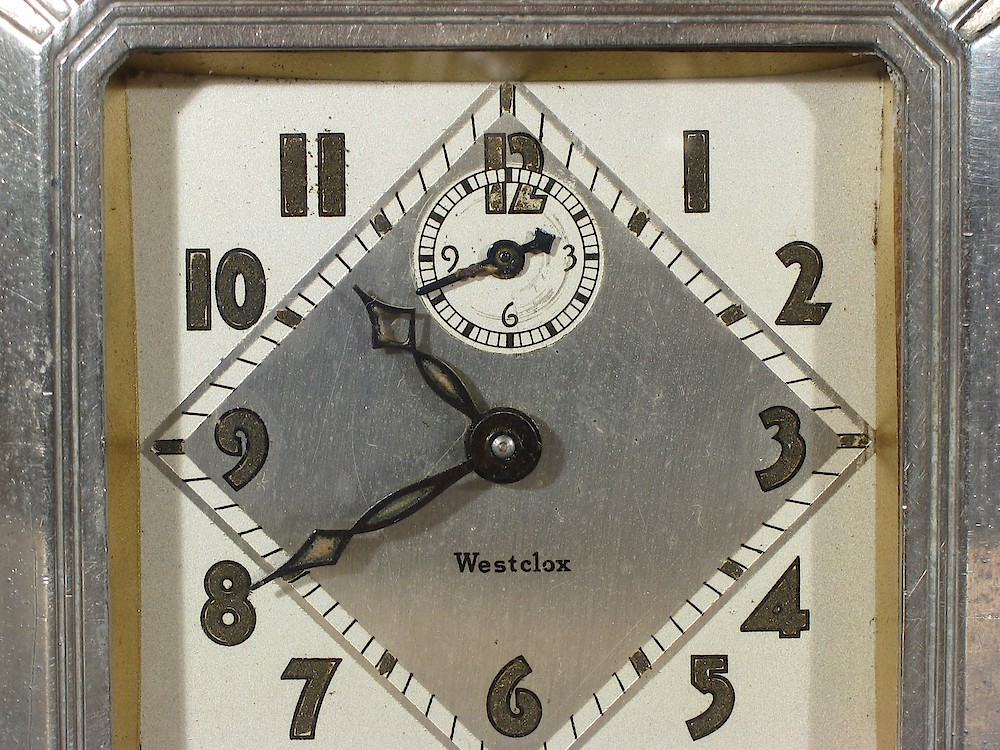 Westclox La Salle Dura Case 61j. Westclox La Salle Dura Case 61j Clock Example Photo