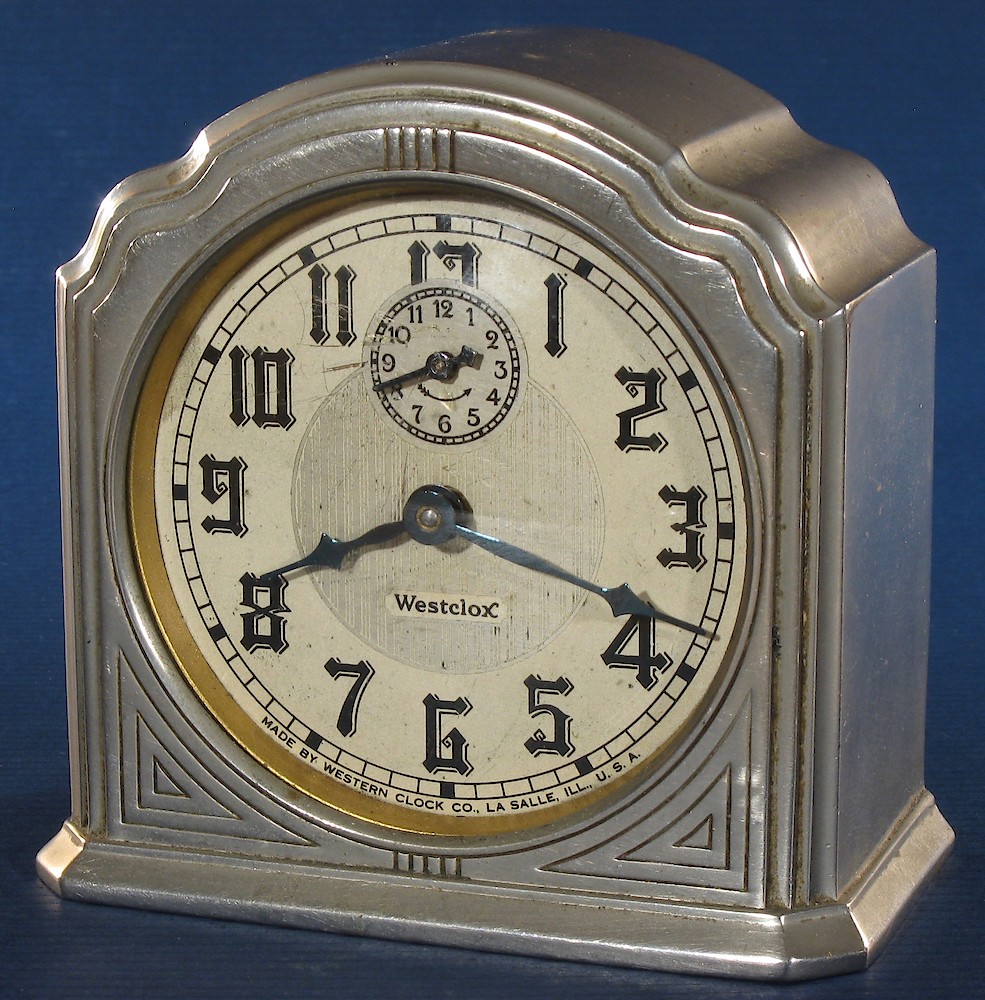 Westclox La Salle Dura Case 61c. Westclox La Salle Dura Case 61c Clock Example Photo