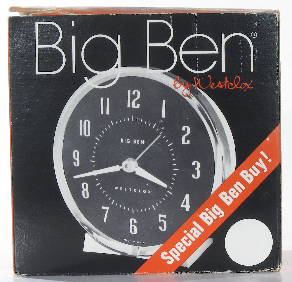 Westclox Big Ben Style 7 White Luminous. Westclox Big Ben Style 7 White Luminous Clock Example Photo